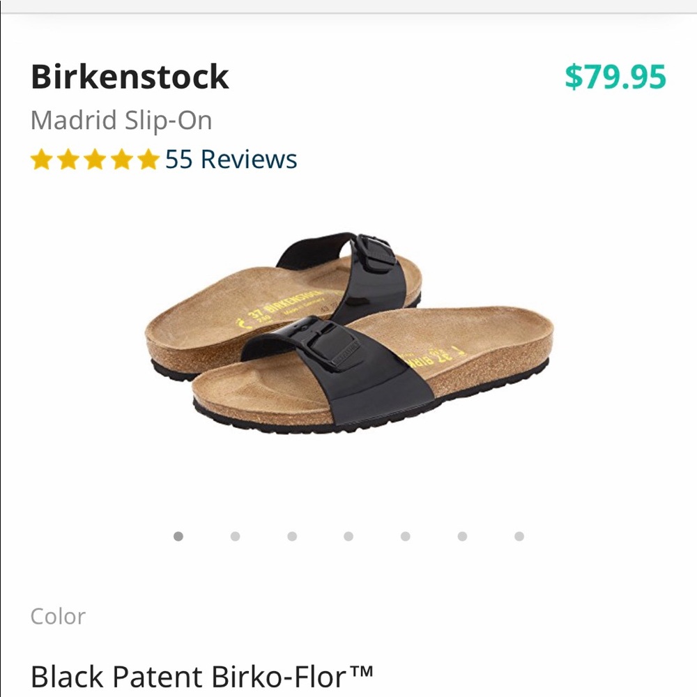 Birkenstock Madrid style black size 41 /10 leather